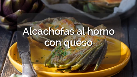 Alcachofas al horno con queso